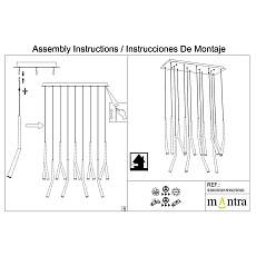 Потолочное основание Mantra Modular Light Florones 9393 5