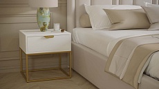 Прикроватная тумба Калифорния Дрим ТП01 Ясень браш белый/Золото 7097283101 4