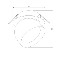 Встраиваемый светодиодный спот Elektrostandard Uno 25092/LED a065455 1