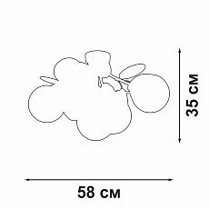 Потолочная люстра Vitaluce V3038-8/5PL 2