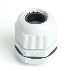 Сальник PG25 диаметр проводника 16-21 мм Stekker, IP54, серый (DIY упаковка 2 шт) (без мембраны) 49381