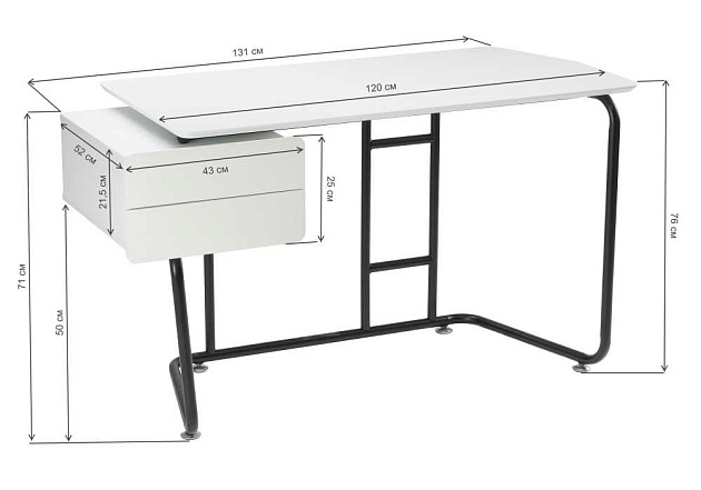 Компьютерный стол Woodville Desk 11838 Фото № 3