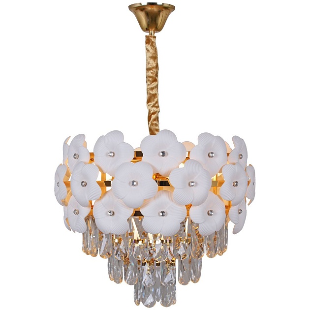 Подвесная люстра Illumico IL8139-5РLY-39 GD WT изображение 1 Подвесная люстра Illumico IL8139-5РLY-39 GD WT Фото № 1