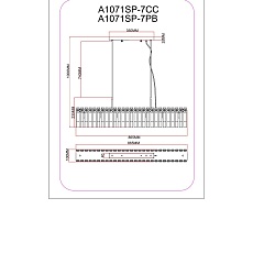 Подвесной светильник Arte Lamp Mayotte A1071SP-7CC 1