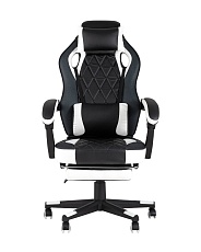 Игровое кресло Stool Group Virage черное с белым BURGENDY YKC 1