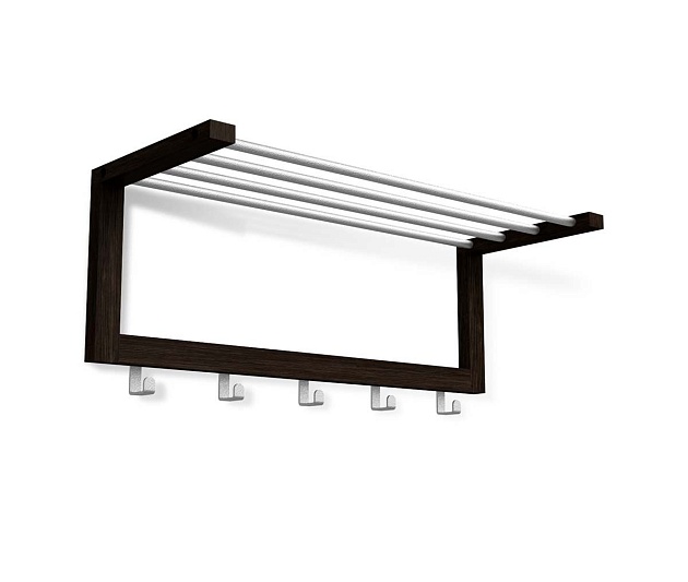 Настенная вешалка Sheffilton Альберо SHT-WH4 венге/алюм.мет 5166216002 Фото № 3