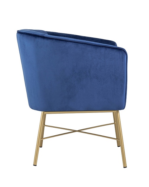 Кресло Stool Group Шале велюр синий FALETTE BLUE Фото № 3
