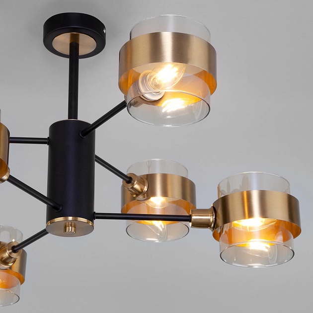 Потолочная люстра Eurosvet Arcada 70127/6 черный изображение 4 Потолочная люстра Eurosvet Arcada 70127/6 черный Фото № 4