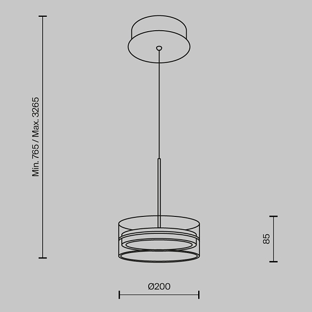 Подвесной светодиодный светильник Maytoni Dress code MOD348PL-L14BBS3K Фото № 7