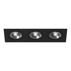 Комплект из светильника и рамки Lightstar Intero 111 (217837+217907+217907+217907) i837070707