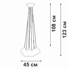 Подвесная люстра Vitaluce V42890-03/8PL 2