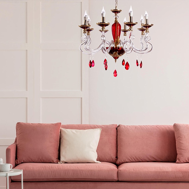 Подвесная люстра Divinare Simona 5125/10 LM-8 изображение 6 Подвесная люстра Divinare Simona 5125/10 LM-8 Фото № 6