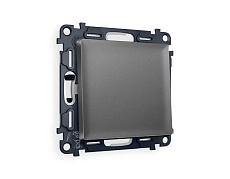 Комплект механизма 1-кл выключателя AMBRELLA VOLT ALFA Антрацит серый QUANT (AP6510, VM101) MA651010