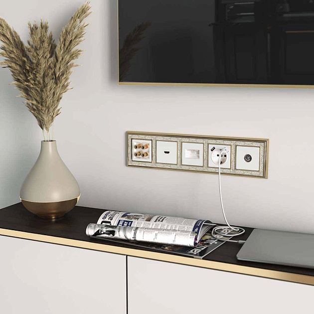 Акустическая розетка Werkel белая W1185001 4690389155536 Фото № 2