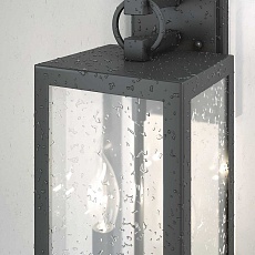Уличный настенный светильник Elektrostandard Candle 35150/D темно-серый a058478 1
