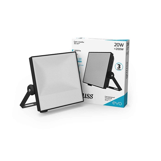 Прожектор светодиодный Gauss Evo 20W 6500К 687511320 Фото № 10