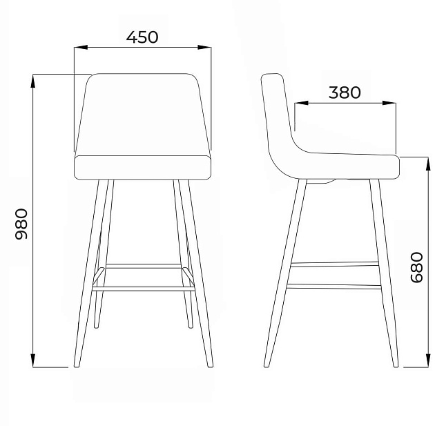 Барный стул AksHome Mia зеленый, велюр 78870 изображение 2 Барный стул AksHome Mia зеленый, велюр 78870 Фото № 2