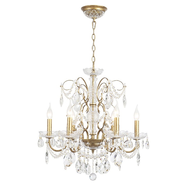 Подвесная люстра Crystal Lux Odelis SP6 Gold Фото № 3