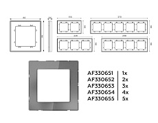 Рамка AMBRELLA VOLT AF330652 3