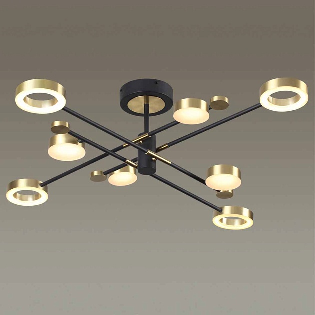 Потолочная светодиодная люстра Odeon Light Midcent Denzel 4321/63CL изображение 3 Потолочная светодиодная люстра Odeon Light Midcent Denzel 4321/63CL Фото № 3