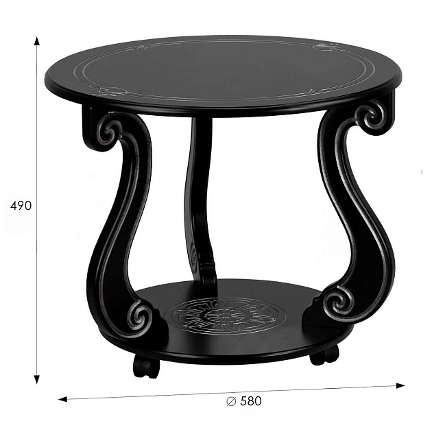 Журнальный стол Мебелик Грация (М) 007445 изображение 3 Журнальный стол Мебелик Грация (М) 007445 Фото № 3