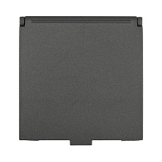 Розетка LK Studio с з/к, шторками и крышкой (черный бархат) LK45 851508-1 3