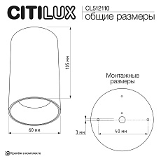 Потолочный светильник Citilux Axel CL512110 1