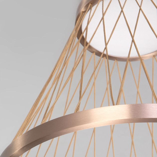 Потолочный светодиодный светильник Eurosvet Cesta 40018/1 LED коричневый изображение 3 Потолочный светодиодный светильник Eurosvet Cesta 40018/1 LED коричневый Фото № 3