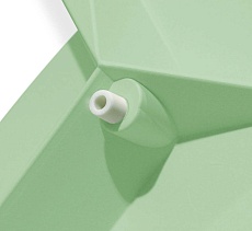 Обеденная группа Sheffilton SHT-DS185 белоснежная шагрень/мятный/черный муар 9131565301 1