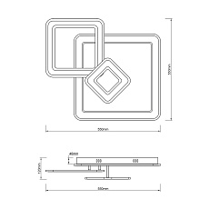 Потолочный светодиодный светильник Escada Volume 10240/3LED 1