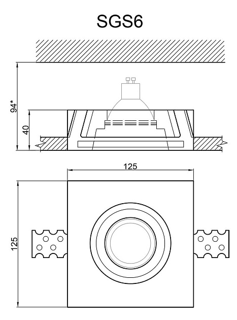 Встраиваемый светильник Artpole SGS6 Фото № 3