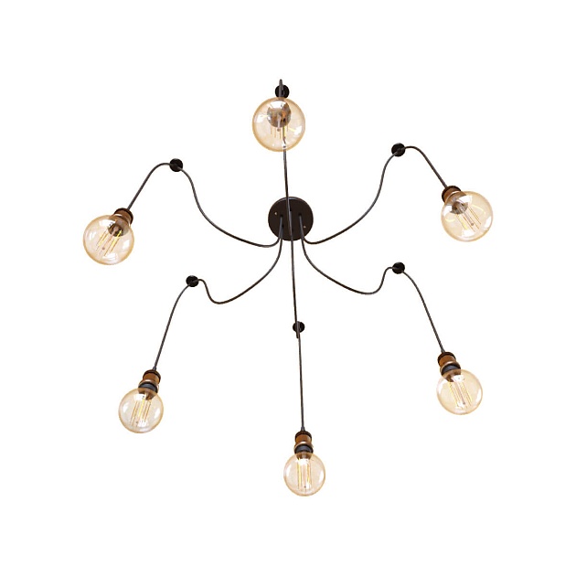 Подвесная люстра Loft IT Spider Loft1162A/6 изображение 4 Подвесная люстра Loft IT Spider Loft1162A/6 Фото № 4