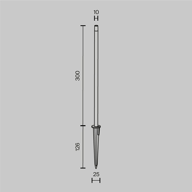 Ландшафтный светодиодный светильник Maytoni Spear O441FL-L1GF3K Фото № 2