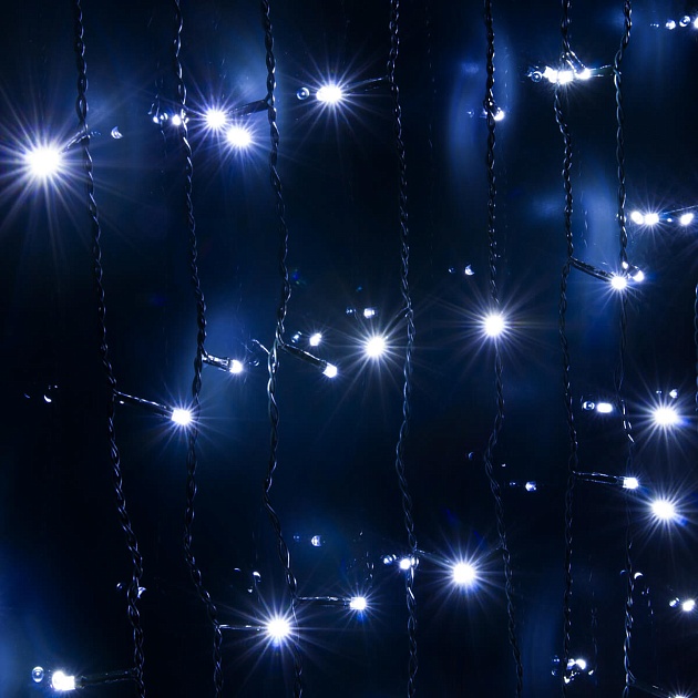 Светодиодная гирлянда Eurosvet занавес 230V 200-003 белый изображение 9 Светодиодная гирлянда Eurosvet занавес 230V 200-003 белый Фото № 9