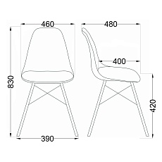 Кухонный стул AksHome Kord белый, пластик 30824 1