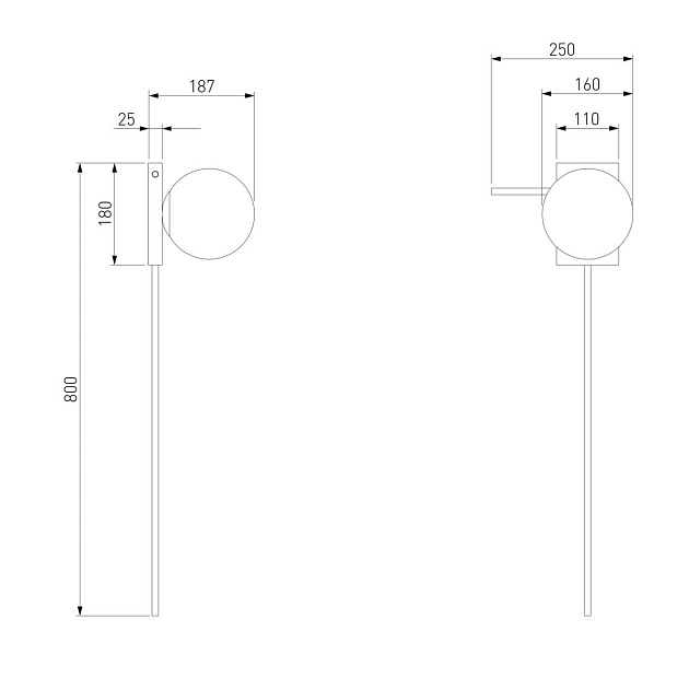 Настенный светильник Eurosvet Fredo 40033/1 латунь Фото № 2