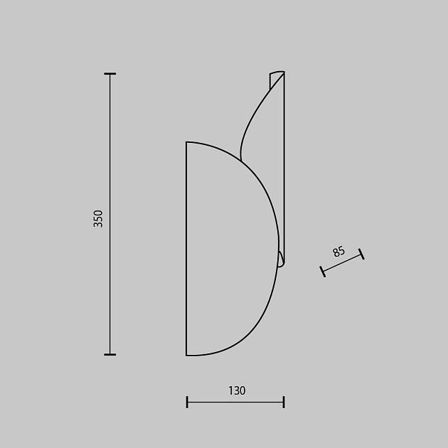 Настенный светильник Maytoni Organic MOD225WL-02B2 Фото № 6