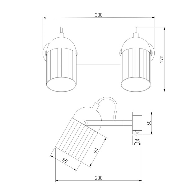Настенный светодиодный светильник Eurosvet 20122/2 черный/золото изображение 2 Настенный светодиодный светильник Eurosvet 20122/2 черный/золото Фото № 2