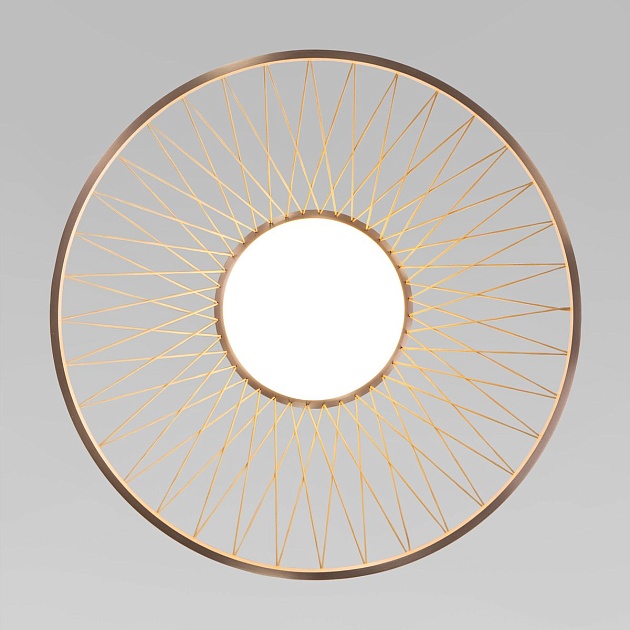 Потолочный светодиодный светильник Eurosvet Cesta 40019/1 LED коричневый изображение 4 Потолочный светодиодный светильник Eurosvet Cesta 40019/1 LED коричневый Фото № 4