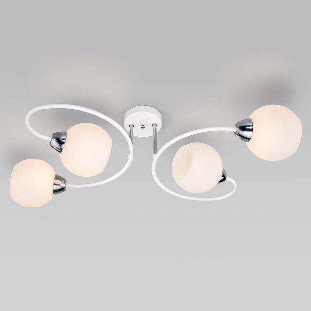 Потолочная люстра Eurosvet Tulia 30136/4 белый изображение 1 Потолочная люстра Eurosvet Tulia 30136/4 белый Фото № 1