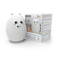 Настольный светодиодный детский ночник Gauss кошка NN303 3