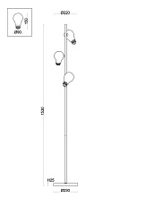 Торшер Freya Evidence FR5372FL-03BS 1