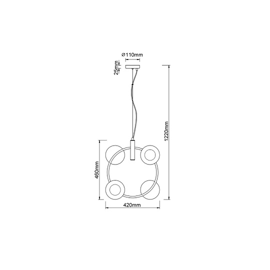 Подвесной светильник Vele Luce Astoria VL5002P42 Фото № 4