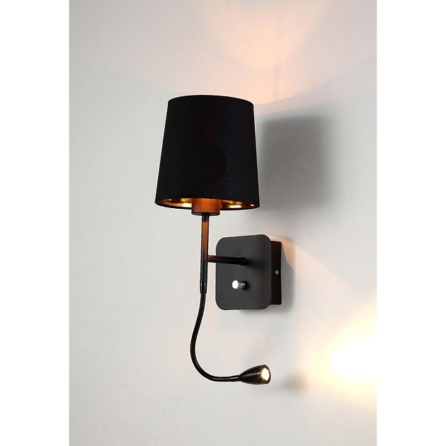 Бра Crystal Lux Pablo AP2 Black/Black-Gold Фото № 3