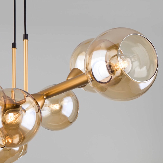 Подвесная люстра Eurosvet Roger 70113/8 янтарный изображение 3 Подвесная люстра Eurosvet Roger 70113/8 янтарный Фото № 3