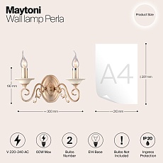 Бра Maytoni Perla ARM337-02-R 1