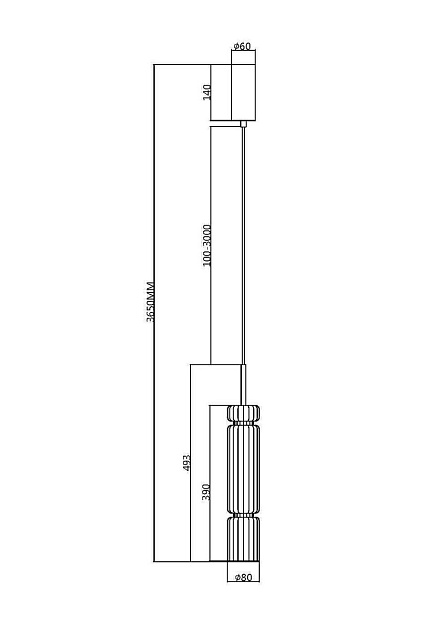 Подвесной светодиодный светильник Maytoni Ordo MOD272PL-L12B3K1 Фото № 2