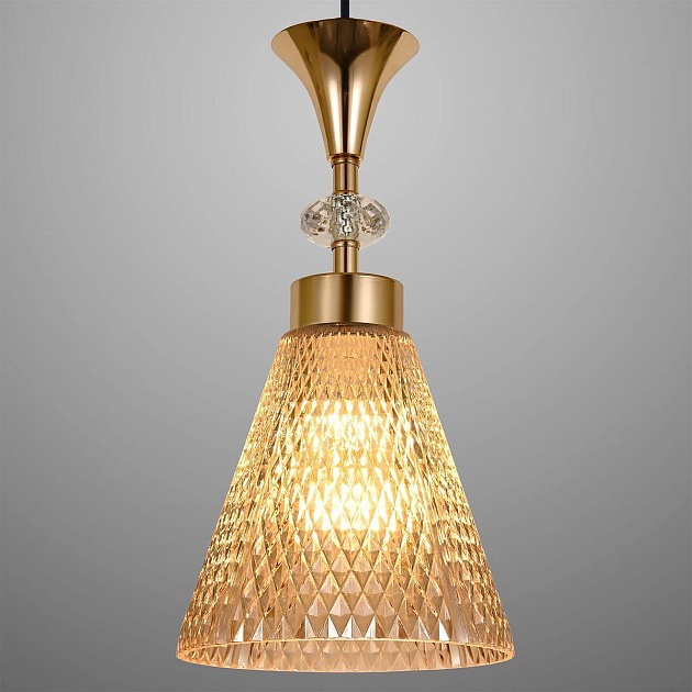 Подвесная люстра Reluce 02005-0.9-03 Amber Фото № 2