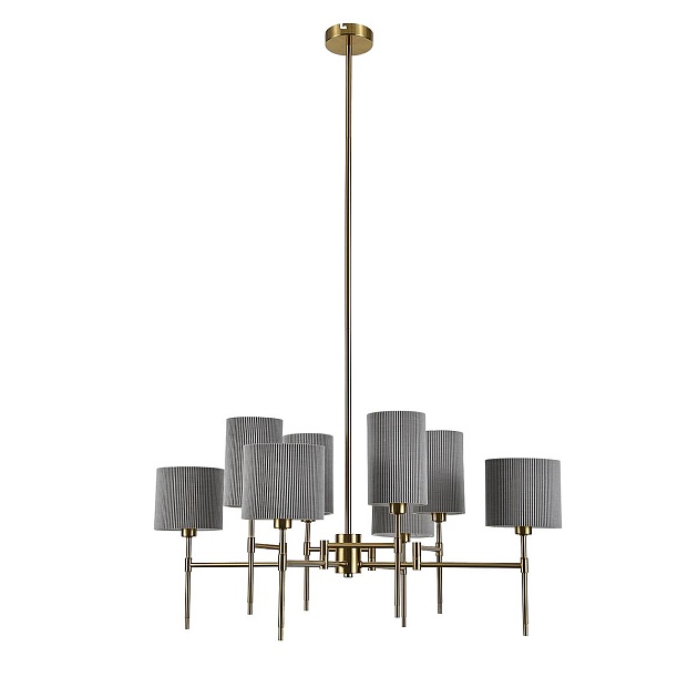 Подвесная люстра Indigo Plisse 13033/8R Brass V000537 изображение 1 Подвесная люстра Indigo Plisse 13033/8R Brass V000537 Фото № 1