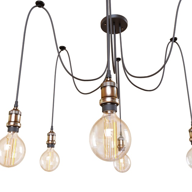 Подвесная люстра Loft IT Spider Loft1162A/6 изображение 5 Подвесная люстра Loft IT Spider Loft1162A/6 Фото № 5